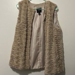 Faux fur vest